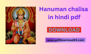 Hanuman chalisa in hindi pdf 2023
